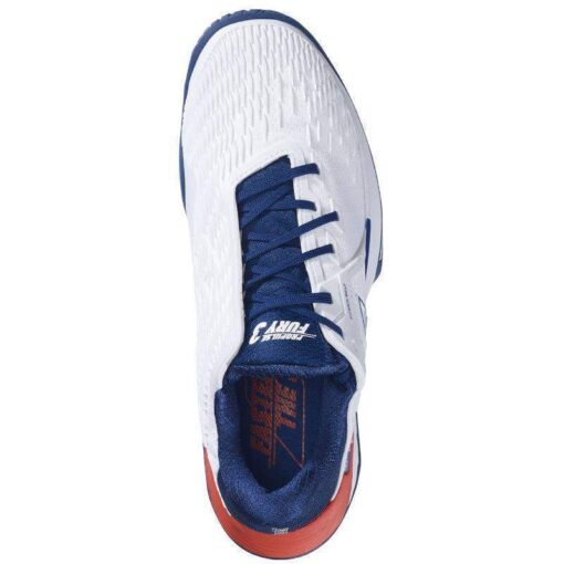 Babolat Propulse Fury 3 White Blue Red Padel Shoe