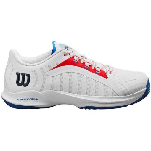 Wilson Hurakn Pro White Red Blue Women Padel Shoe