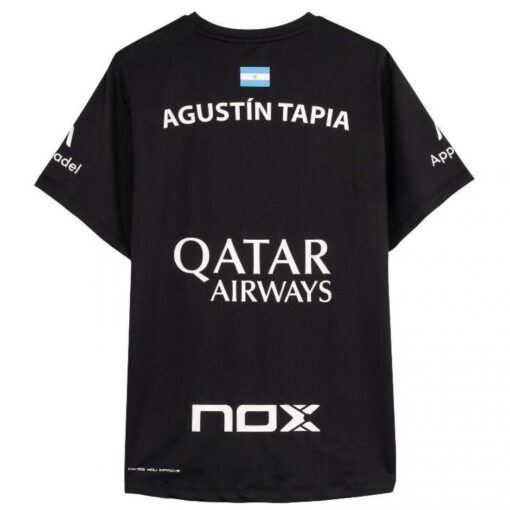 Spinblade Padel Pro Shop - nox-agustin-tapia-sponsors-at10-Black-2024-t-shirt-1