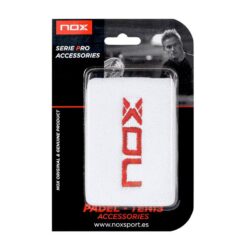 Spinblade Padel Pro Shop - nox-White with Red logo 2 pcs wristband