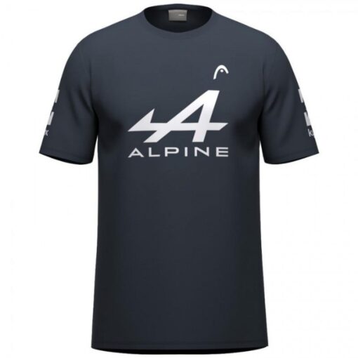 Spin Blade Padel Pro Shop T-Shirt-head-arturo-coello-sponsors-Navy-Blue