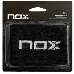 Spinblade Padel Wristband nox-Black-logo-White-2-units