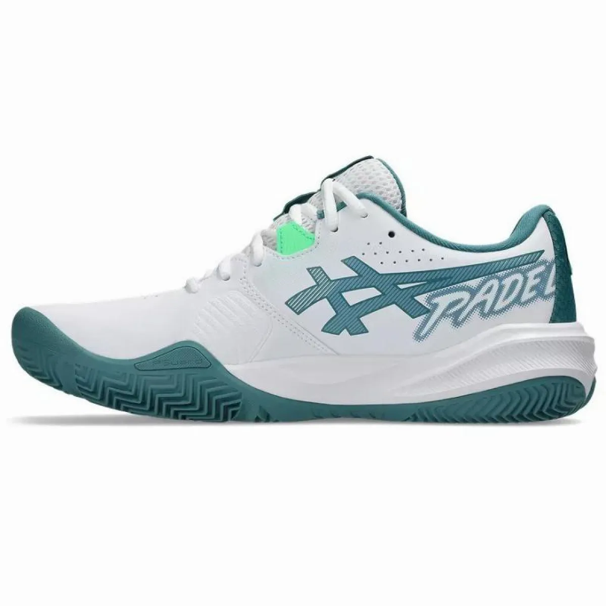Asics Gel Challenger 15 Padel White Pine Green Shoes